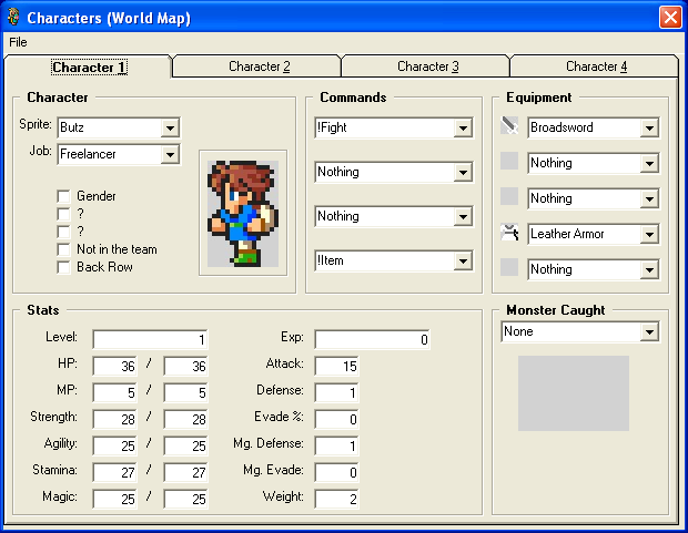 Final Fantasy V Save State Editor